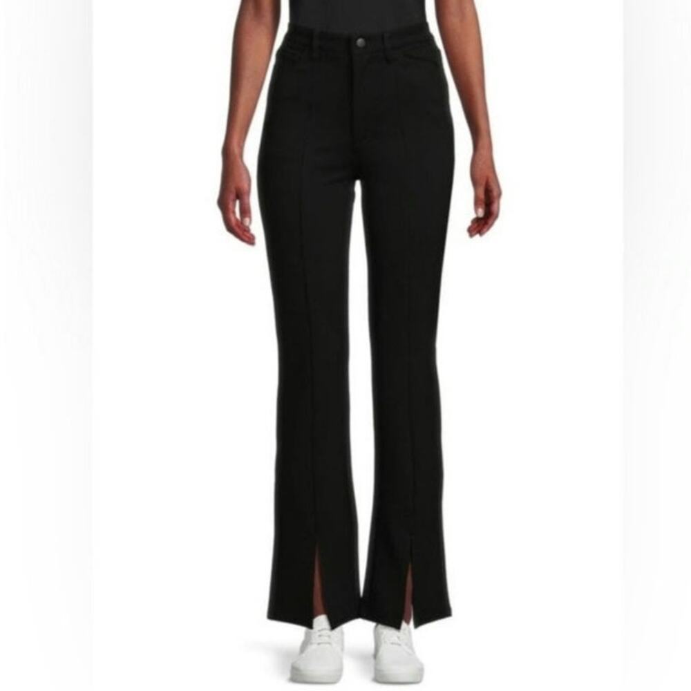 Joes jeans NWT high rise bootcut front split hem pants slacks ponte knit